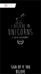 Mobile Screenshot of ibelieveinunicorns.com